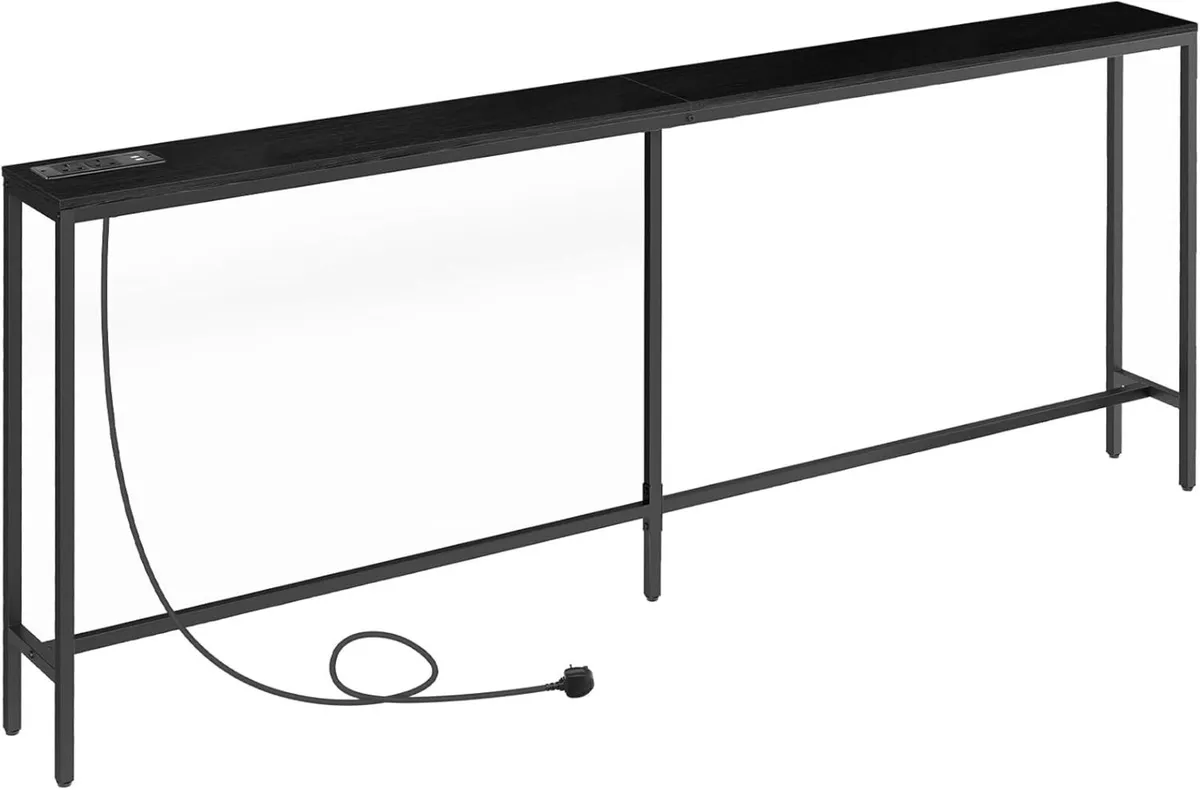 Console Table with Power Outlet 200 CM Narrow - Image 1