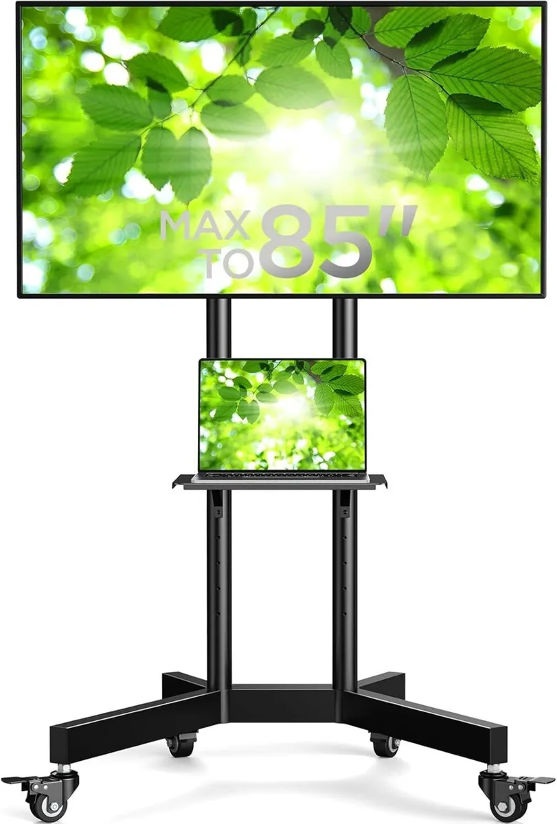 TV Stand on Wheels for 32-85 Inch Screens up to - Image 1