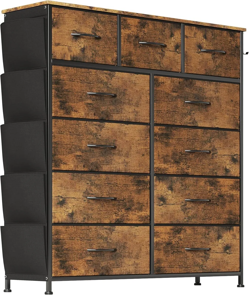 Chest of Drawers with Pockets Bedroom Cabinet for - Image 1