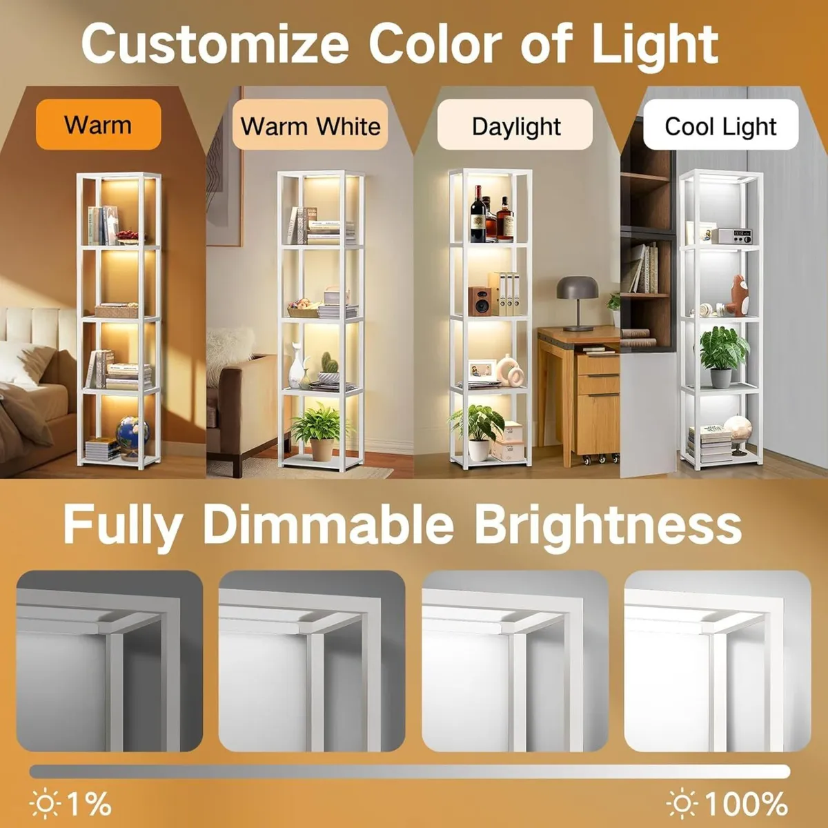 67 Glass Display Shelf with Dimmable LED Floor - Image 3