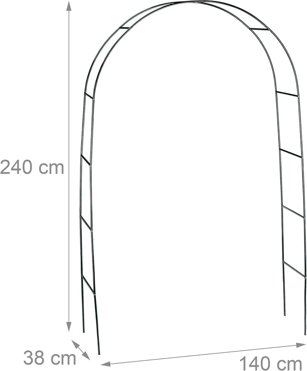 6x Metal Rose Arch Growth Support for Climbing - Image 3