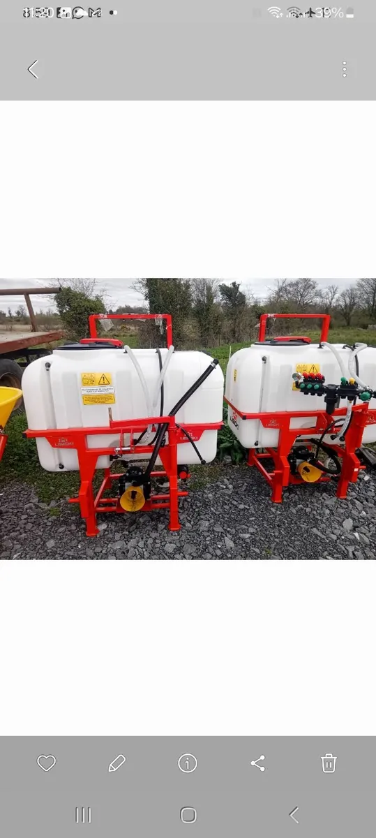 600 litres lisicki sprayer/fertiliser spreader - Image 1