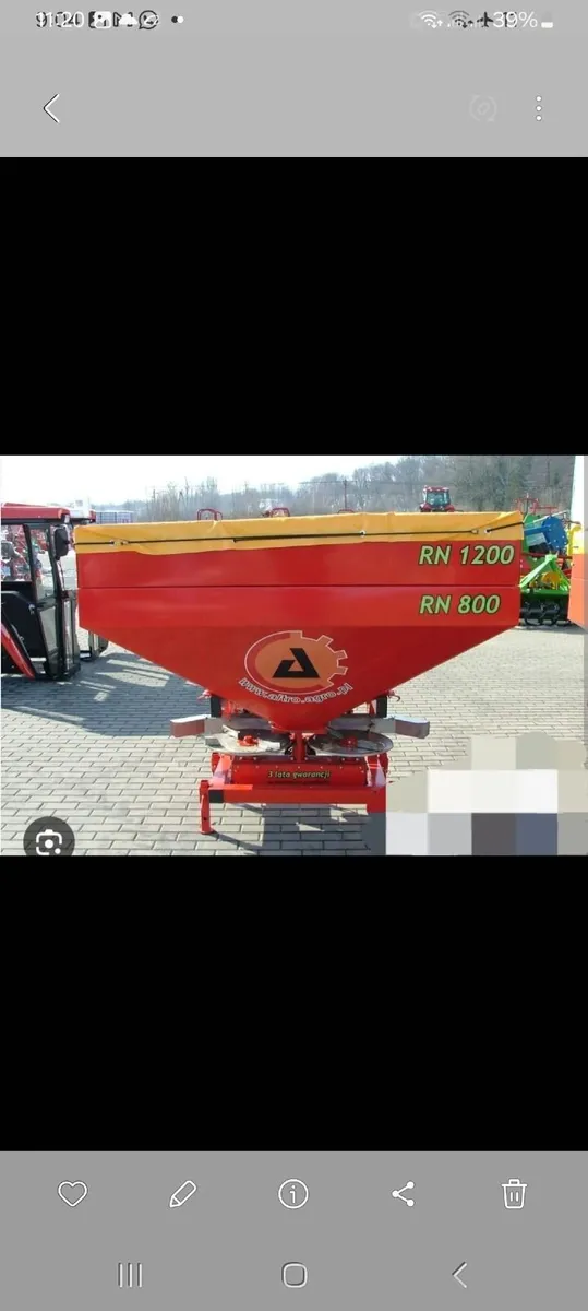 600 litres lisicki sprayer/fertiliser spreader - Image 2