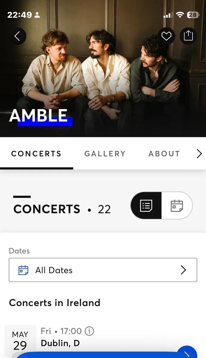 Amble Ticket