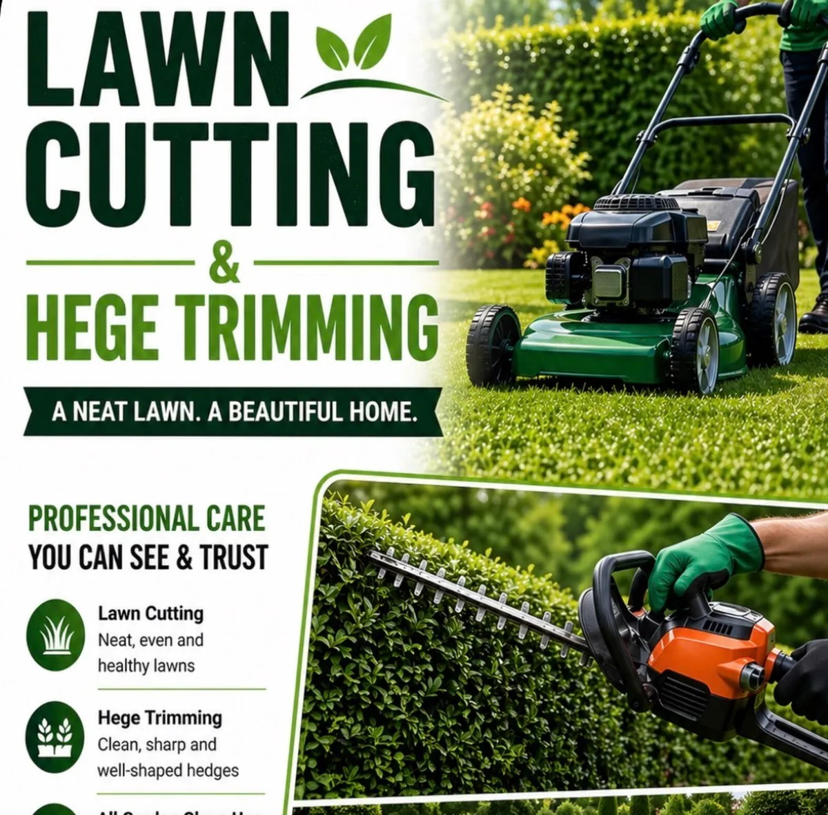 Lawn cutting available