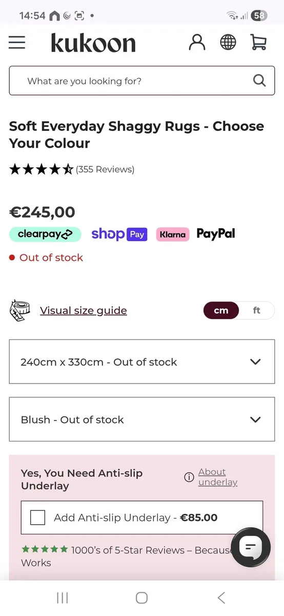 Large new pink rug - Image 4