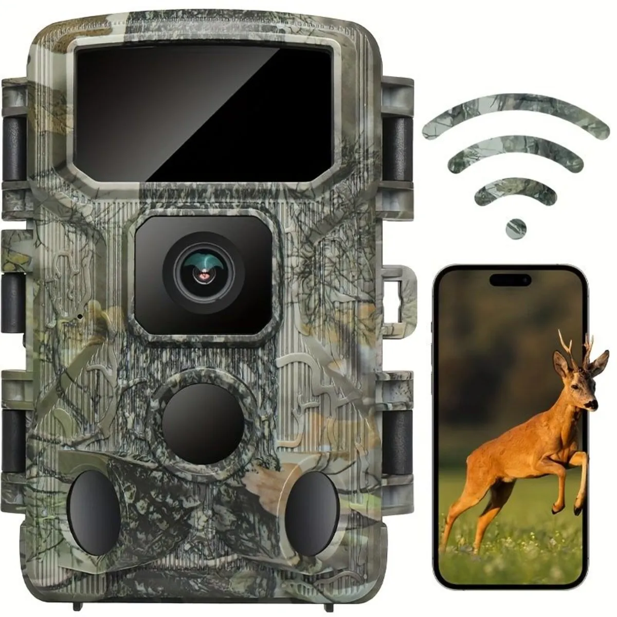 Wifi Trail Camera, 4K 64MP Game Camera - Image 1
