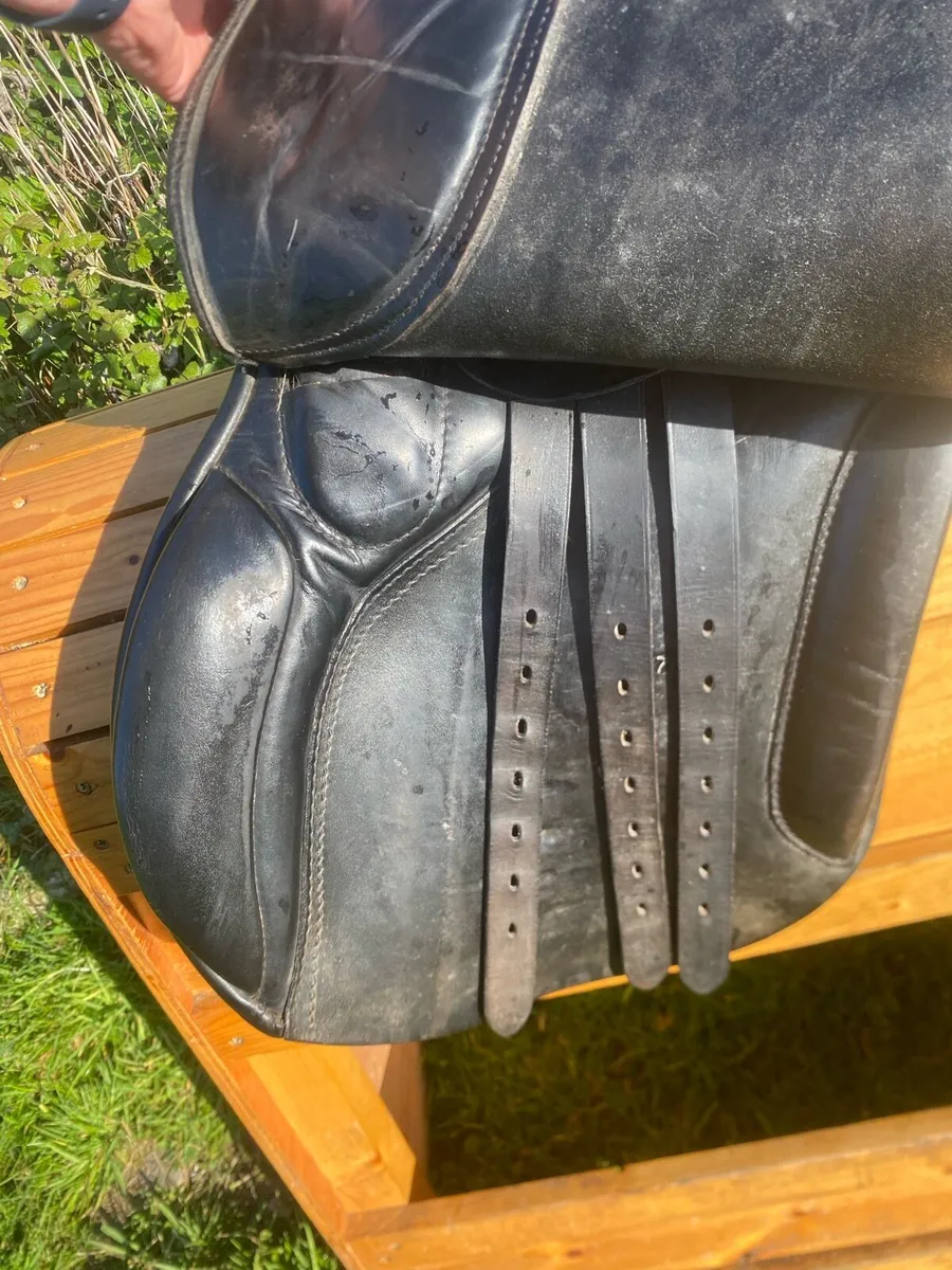 Cliff barnsby 18.5 black Leather saddle - Image 3