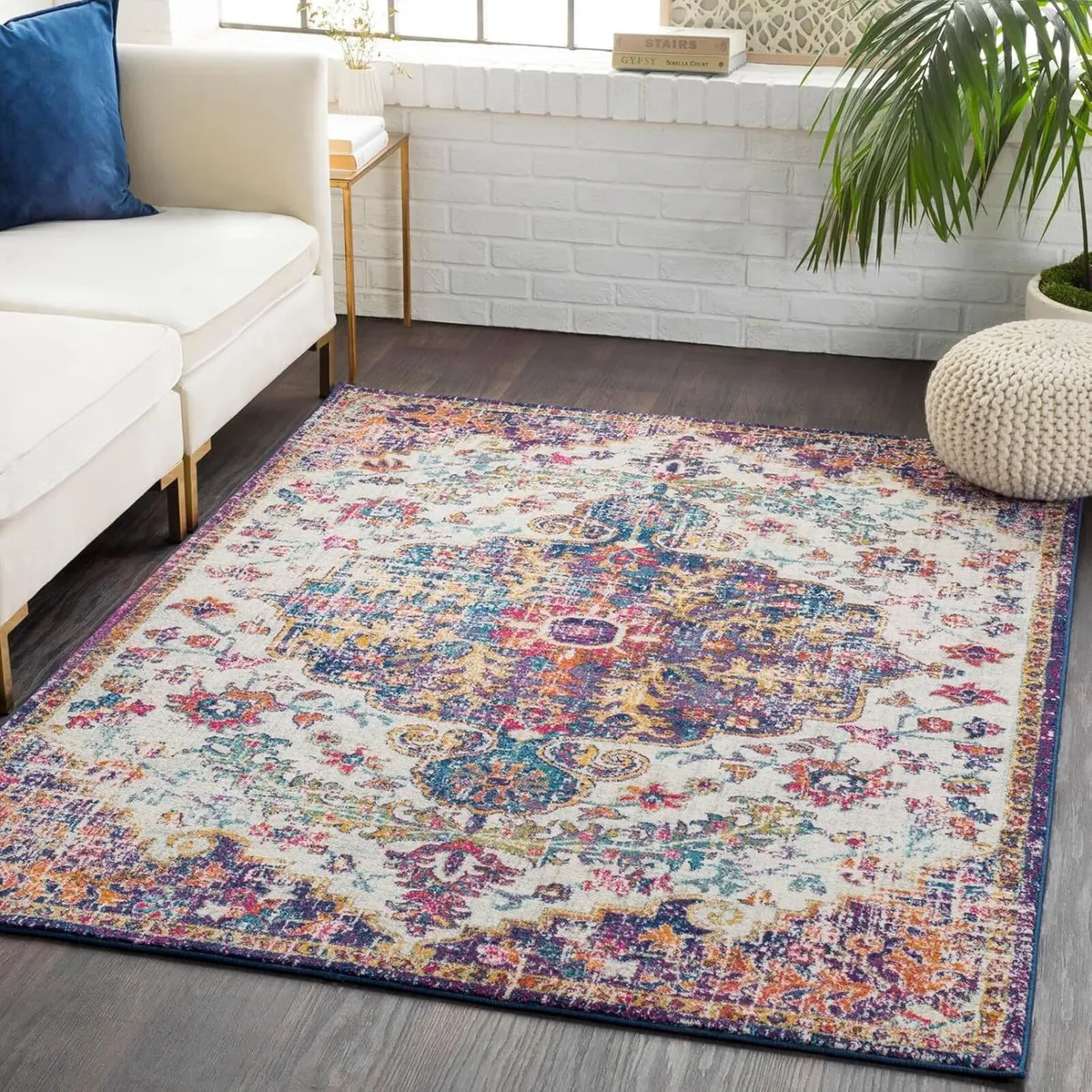 Lou Asmara Vintage Rug for Living Room Dining - Image 1