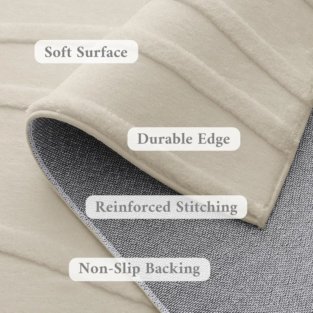 Rugs Living Room 160x220cm Soft Plush Wave - Image 3