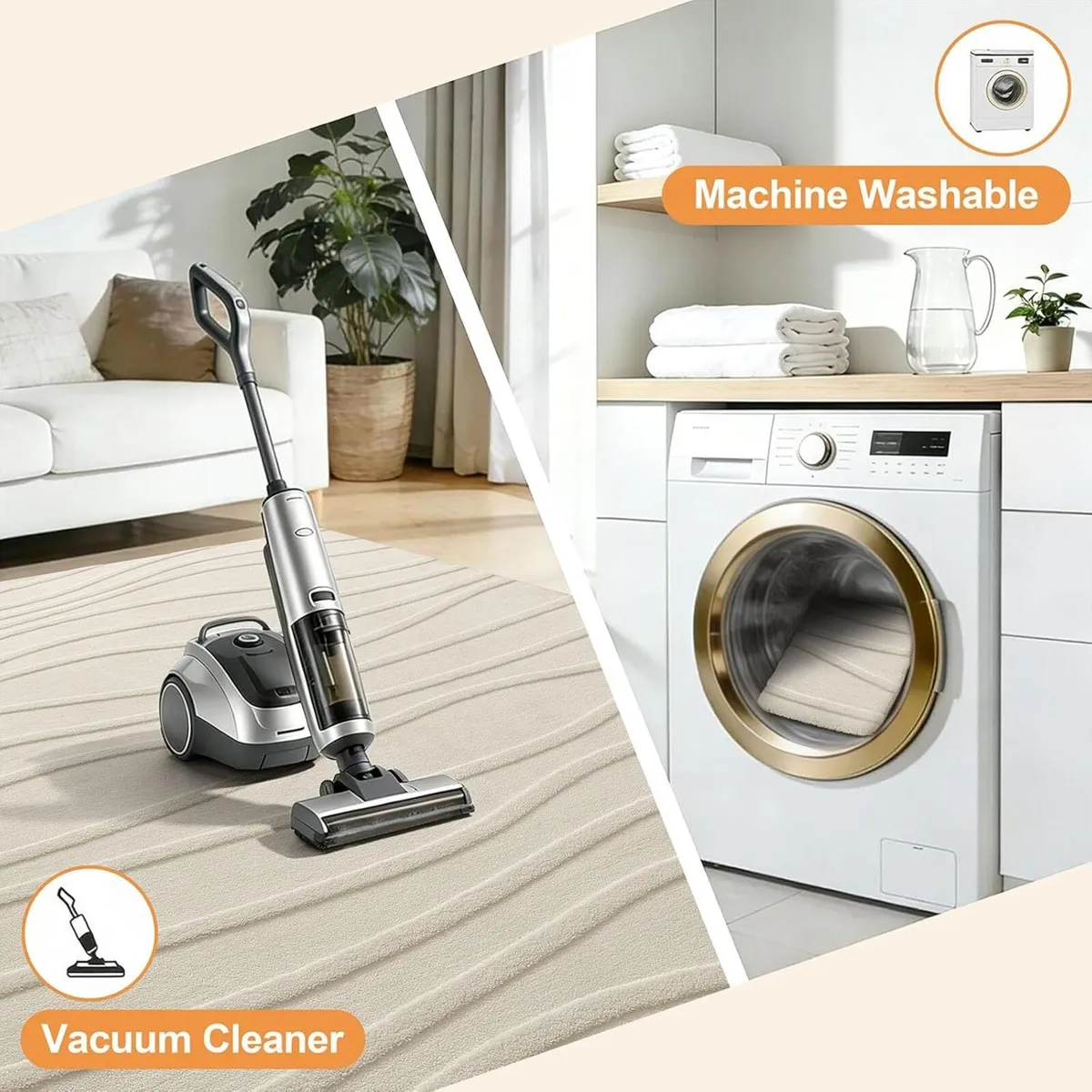 Rugs Living Room 160x220cm Soft Plush Wave - Image 4