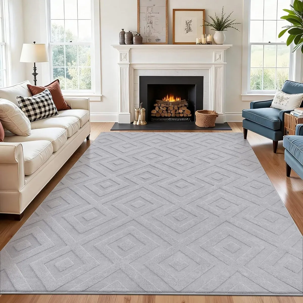 Rugs for Living Room 200x290 cm Large Soft Short - Image 1