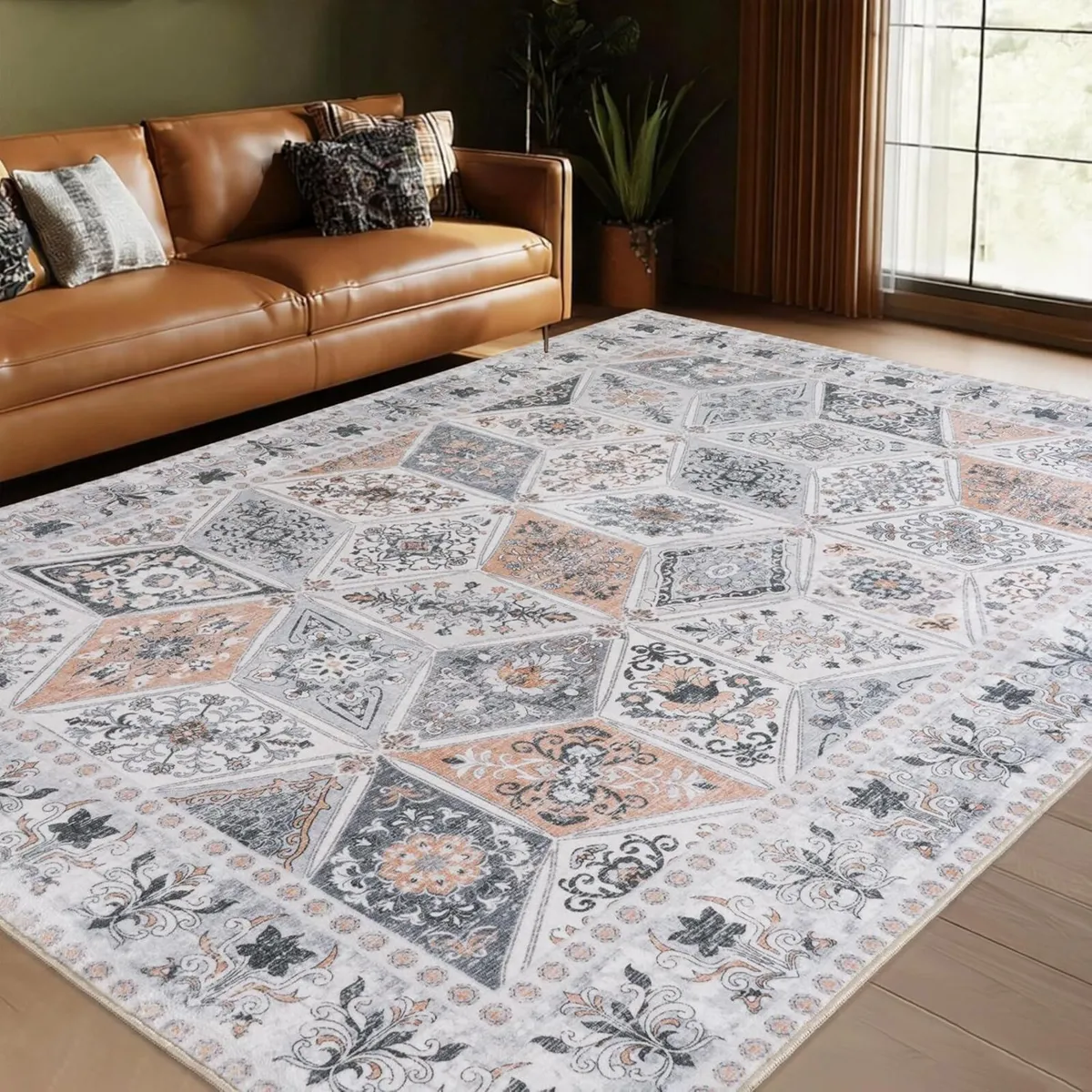 Vintage Area Rugs for Bedroom 140x200 cm Retro - Image 2