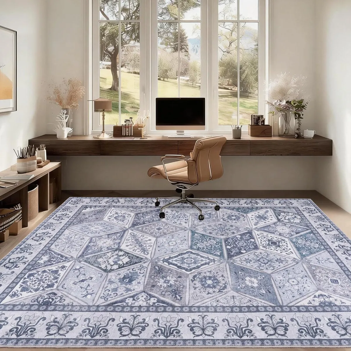 Vintage Area Rugs for Bedroom 140x200 cm Retro - Image 3