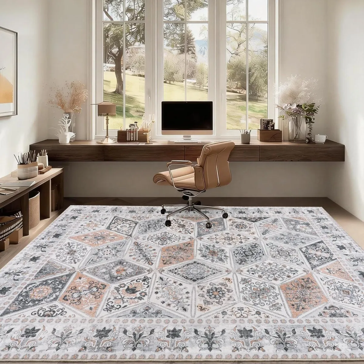 Vintage Area Rugs for Bedroom 140x200 cm Retro - Image 4