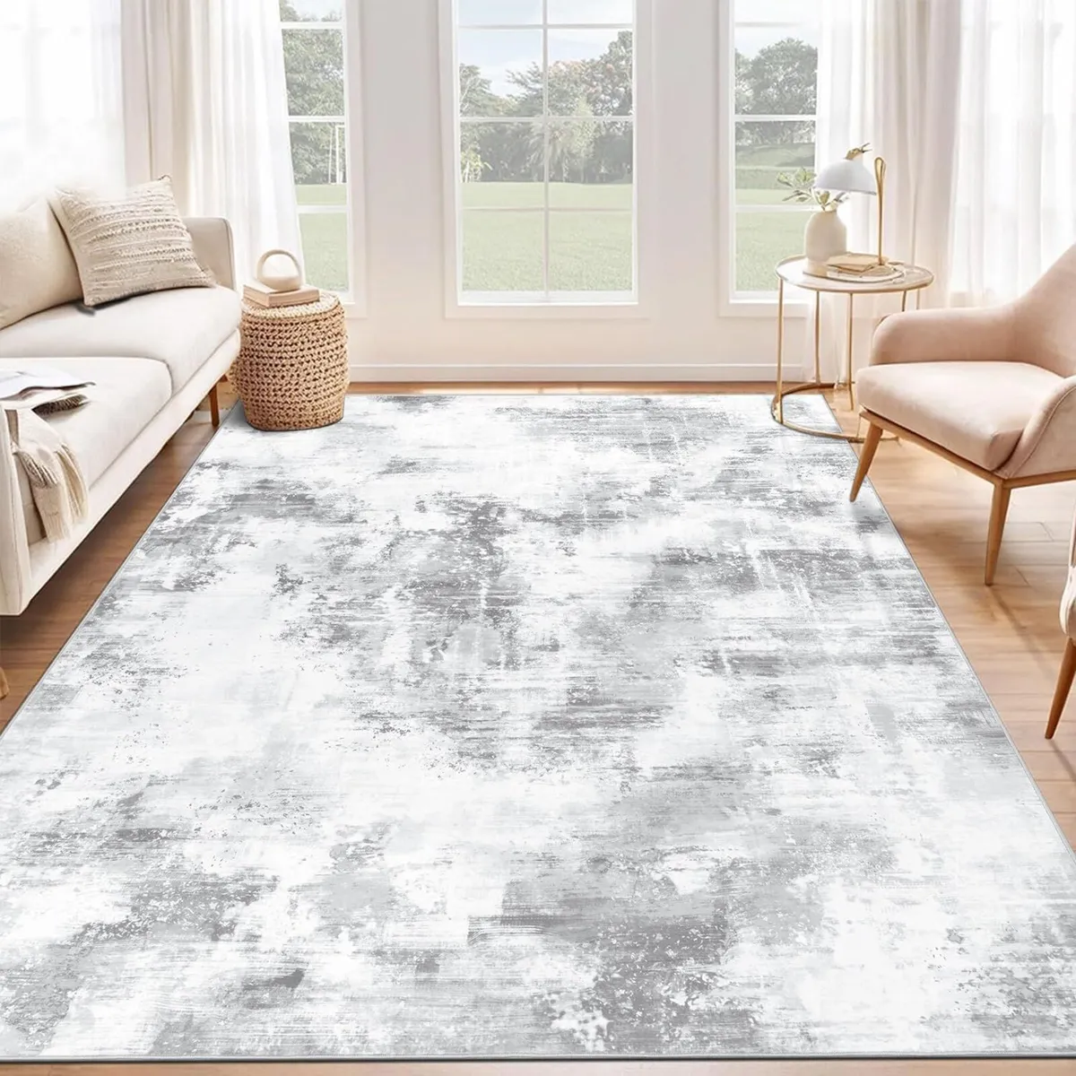 Large Rugs for Living Room Modern Abstract Rug - Image 1