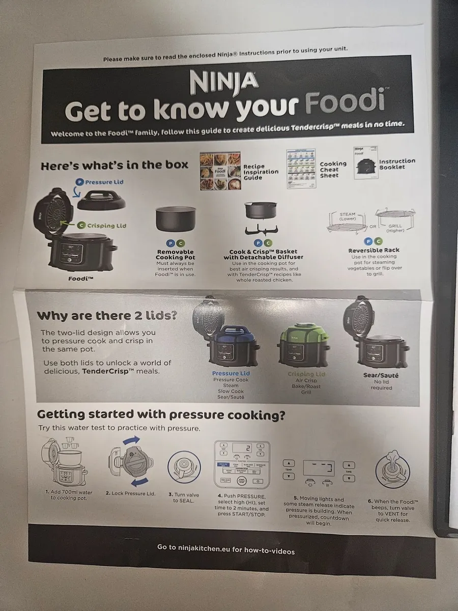 Ninja Foodi Tendercrisp/Pressure Cooker - Image 2