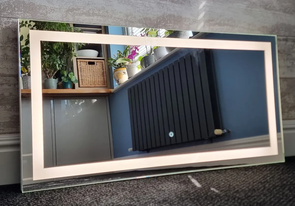LED Bathroom Mirror 100x50cm Horizontal Vertical - Image 3
