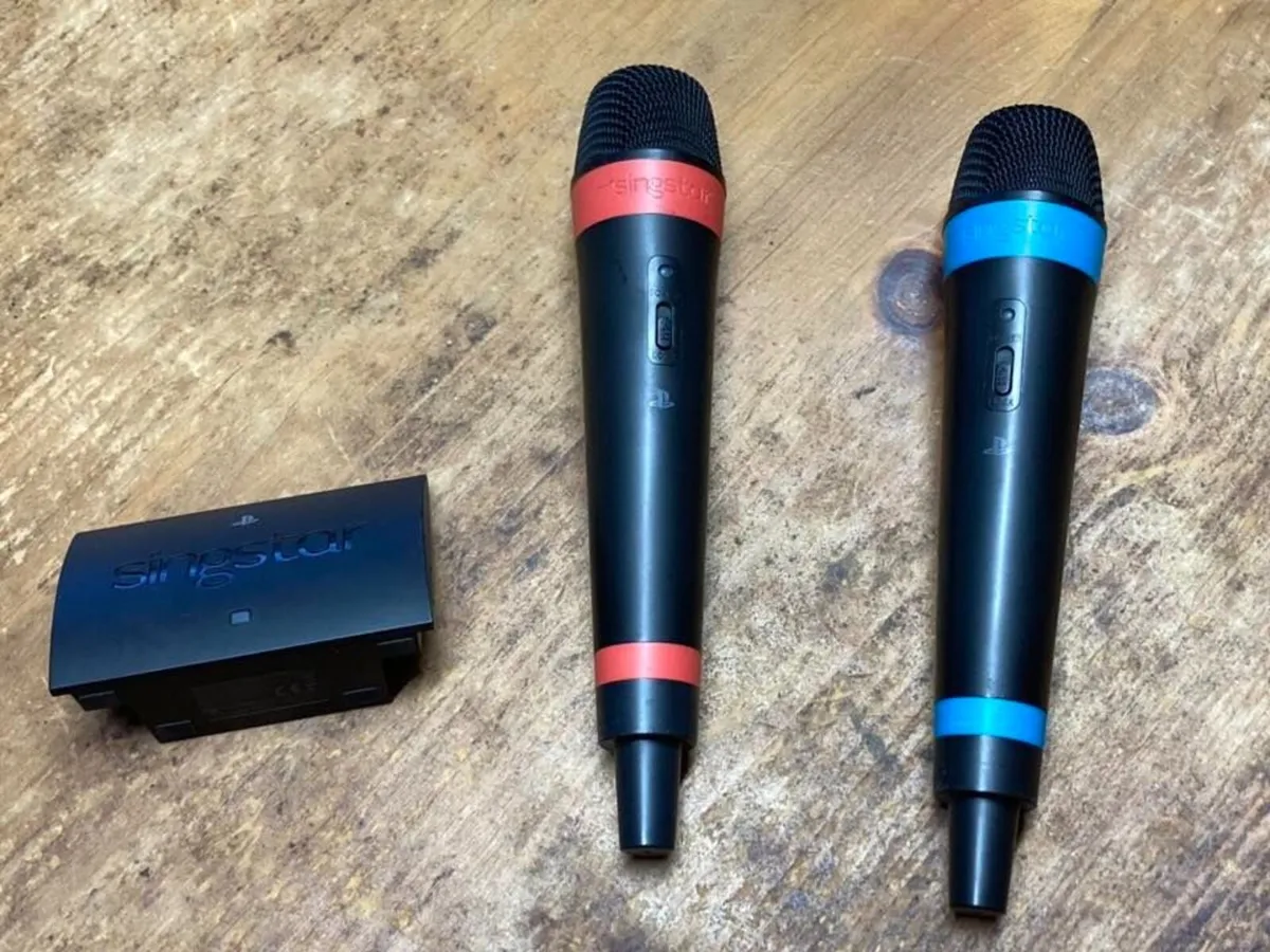 SingStar Wireless Mics + Receiver PS2/3/4 - Image 1