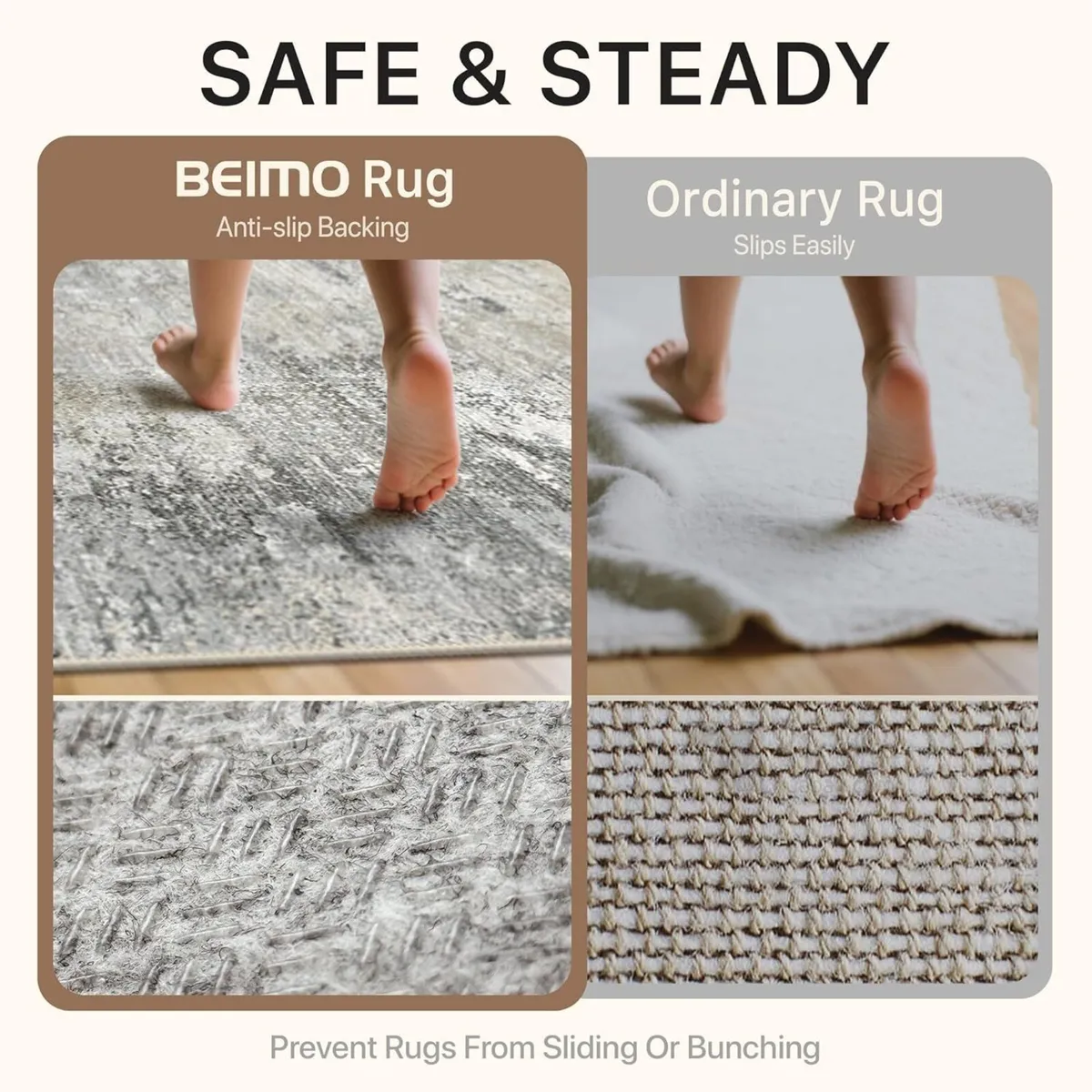 Large Washable Rugs Living Room 160x230cm - Image 4