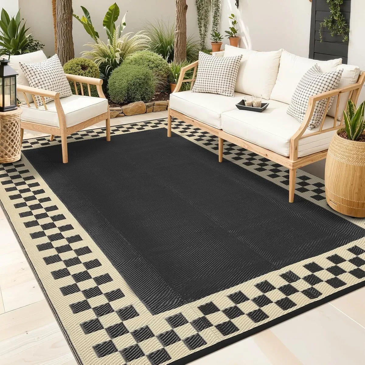 Outdoor Rug 240 x 300 cm Portable Reversible - Image 1
