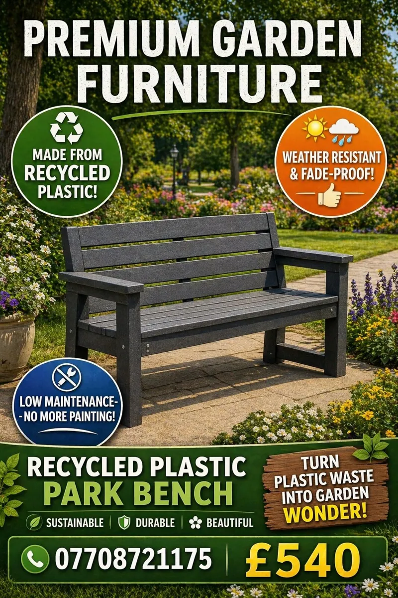 Recycled Plastic Picnic Table - Image 2