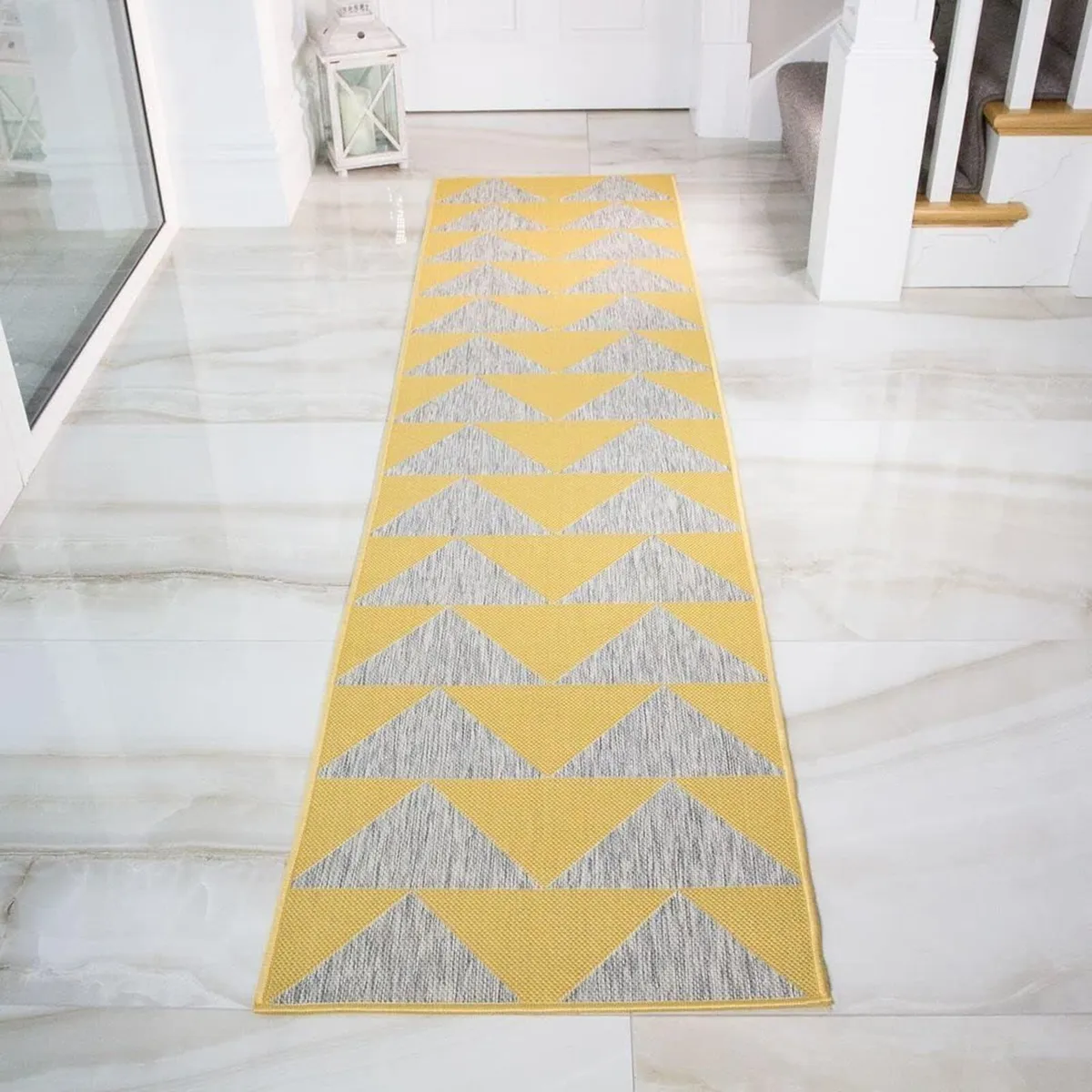 Habitat Yellow Ochre Grey Geometric Modern - Image 2