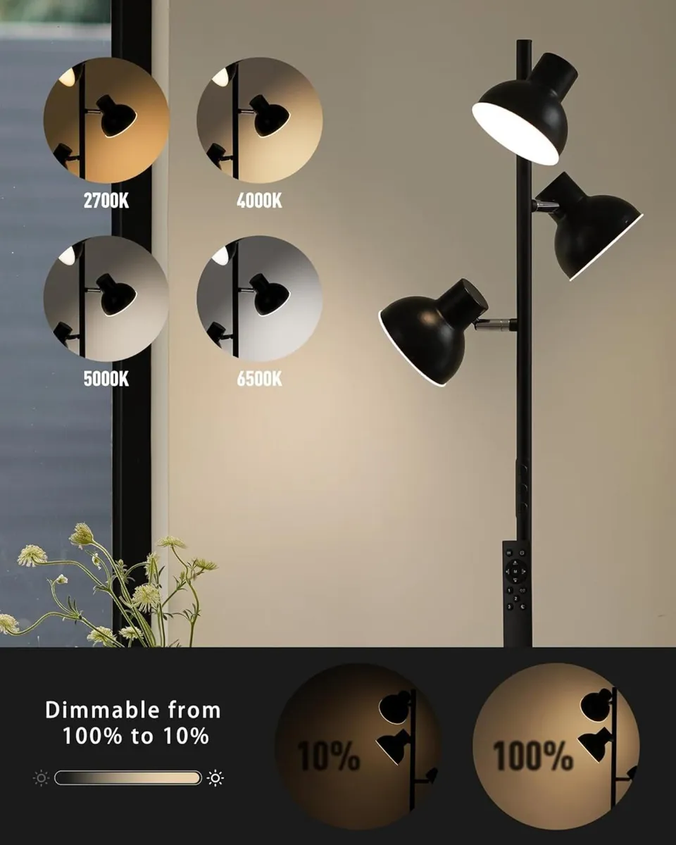 Floor Lamp Living Room 36W 2800LM LED Dimmable - Image 2
