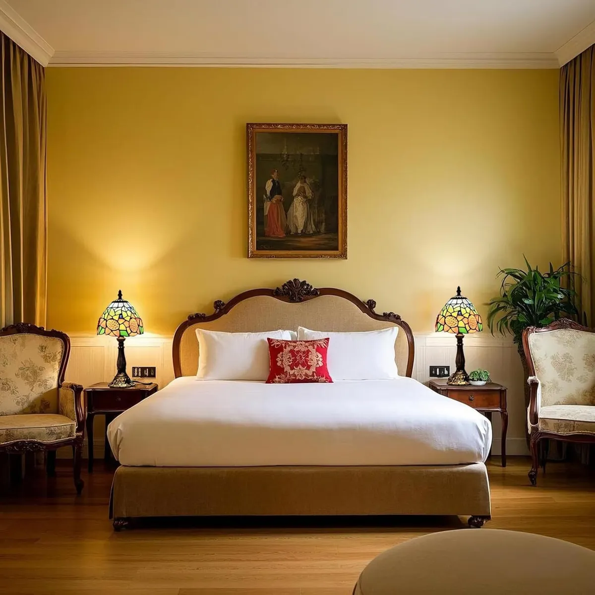 Tiffany Style Table Lamp 6.5 Sunflower Stained - Image 3