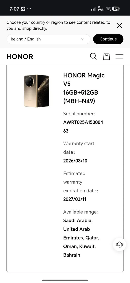 Honor magic V5 - Image 1