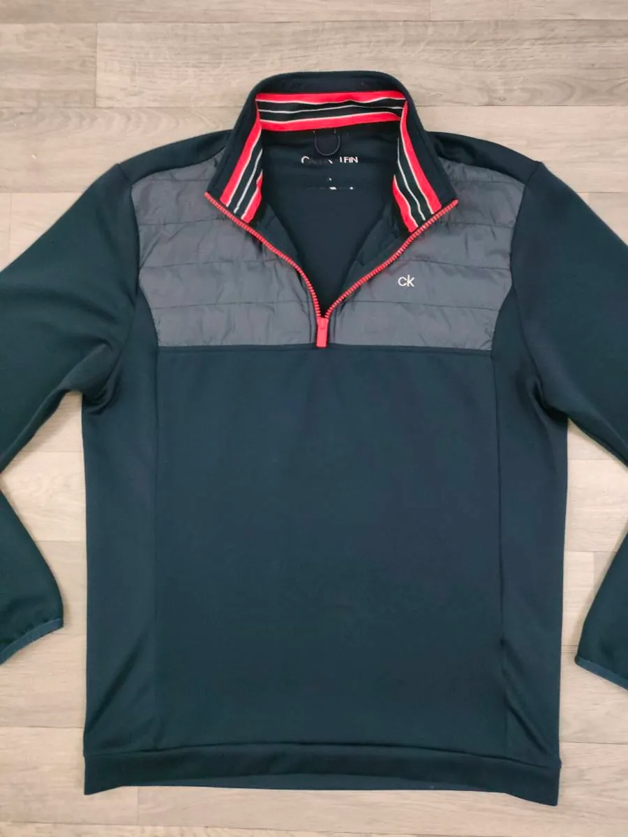 CK Calvin Klein Golf Half Zip Jacket Top Mens M - Image 2