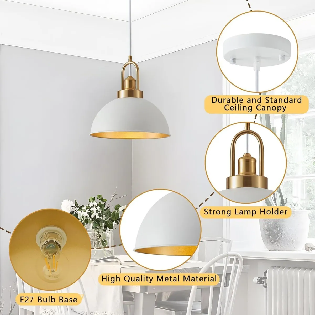 Pendant Ceiling Lights with Gold Finish Kitchen - Image 4