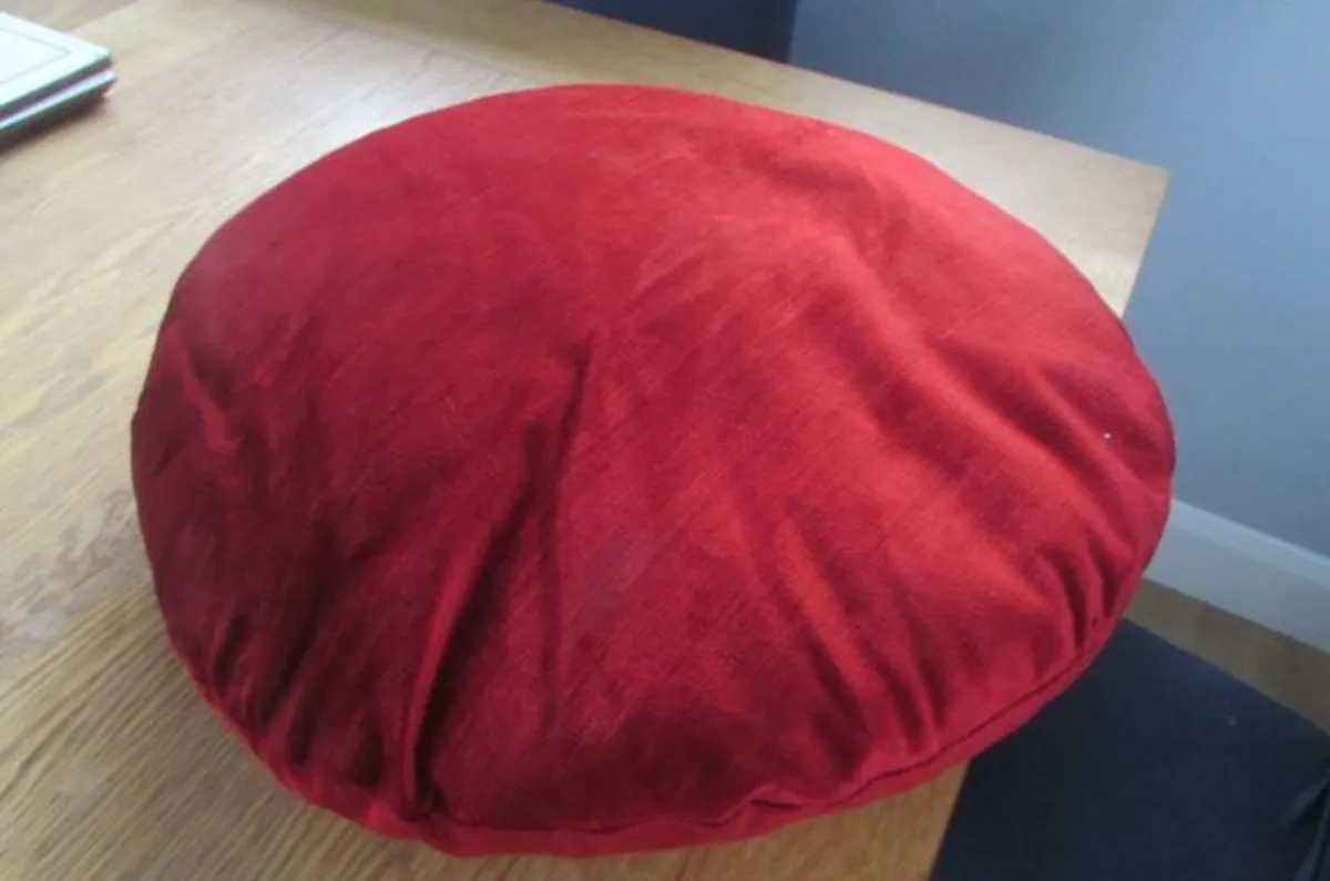 Circular Velour Cushion for Sale - Image 3