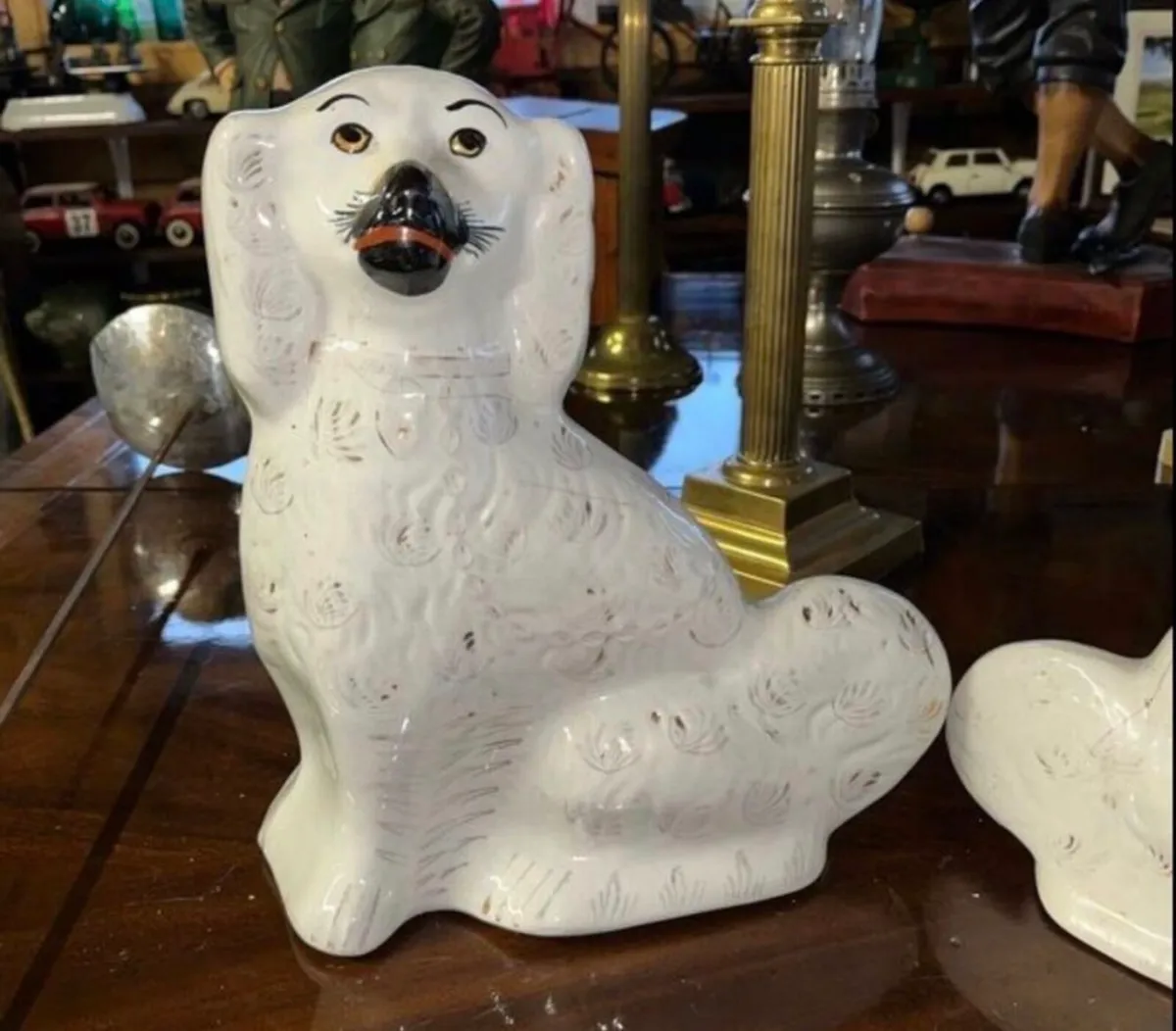 Antique fireside Staffordshire Dogs - Image 2