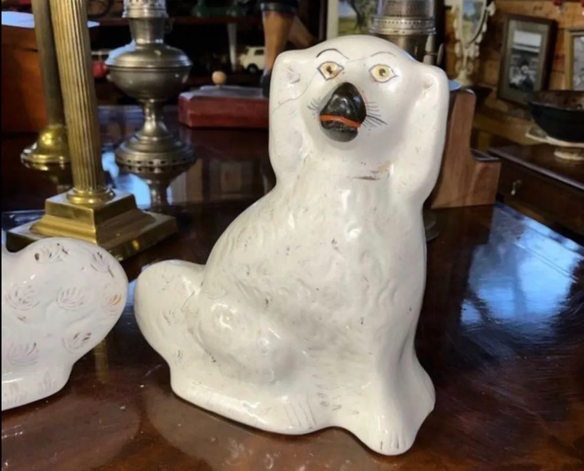 Antique fireside Staffordshire Dogs - Image 3