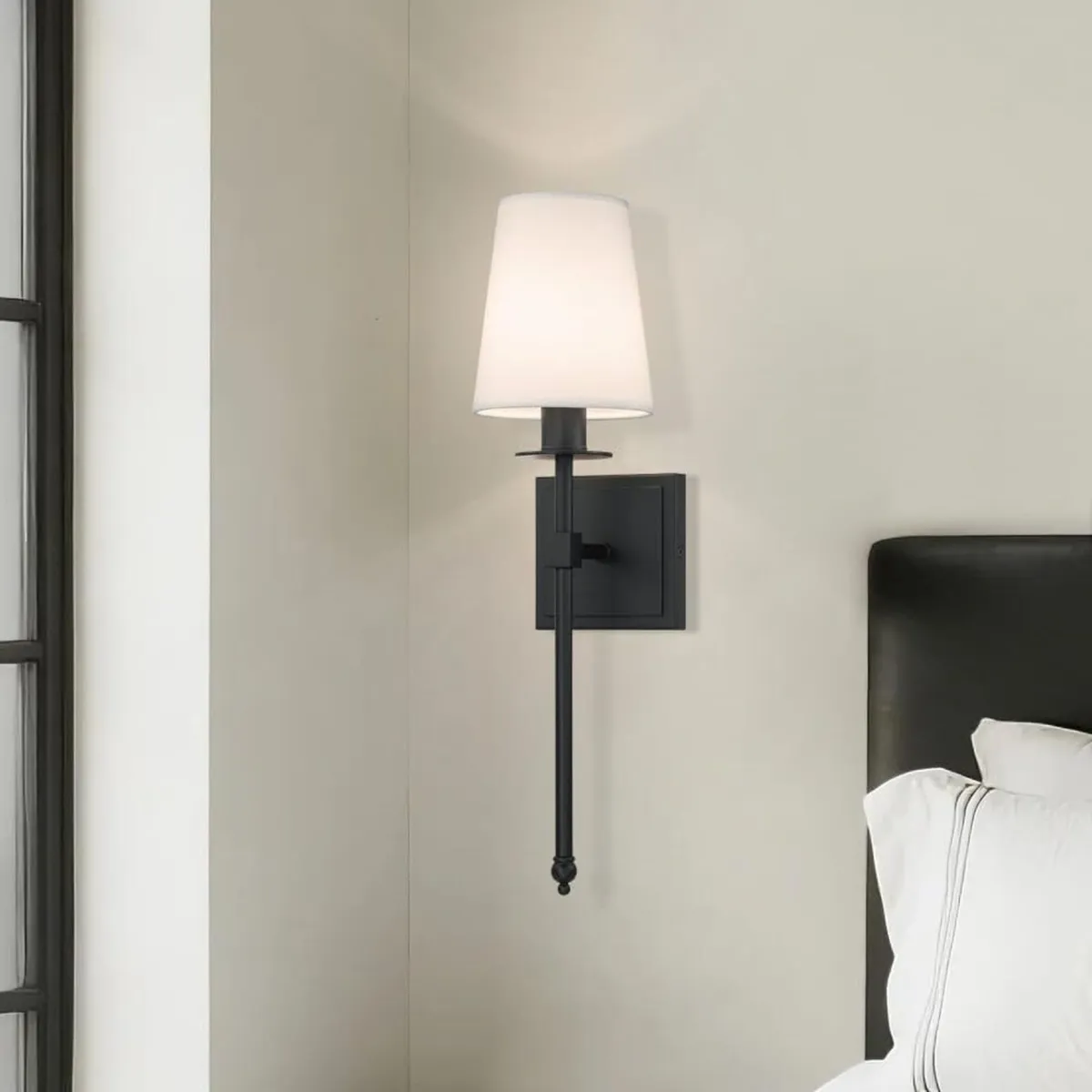 XiNBEi Wall Lamps Set of 2 Vintage Black Sconces - Image 3