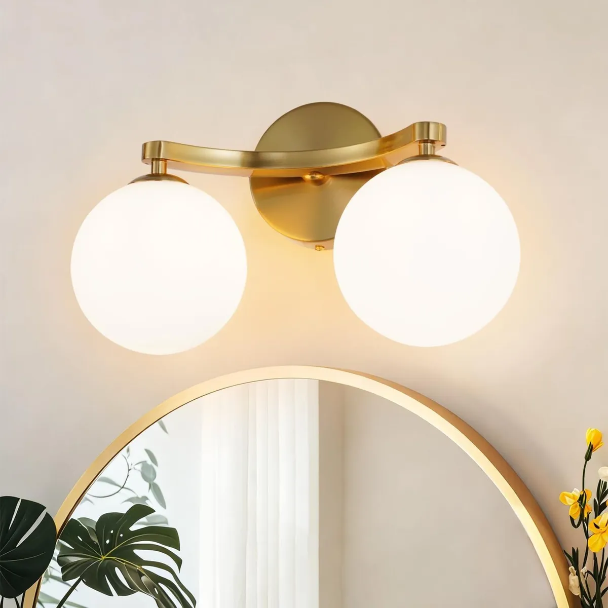 Modern Bathroom Wall Light Vanity with Double G9 - Image 1