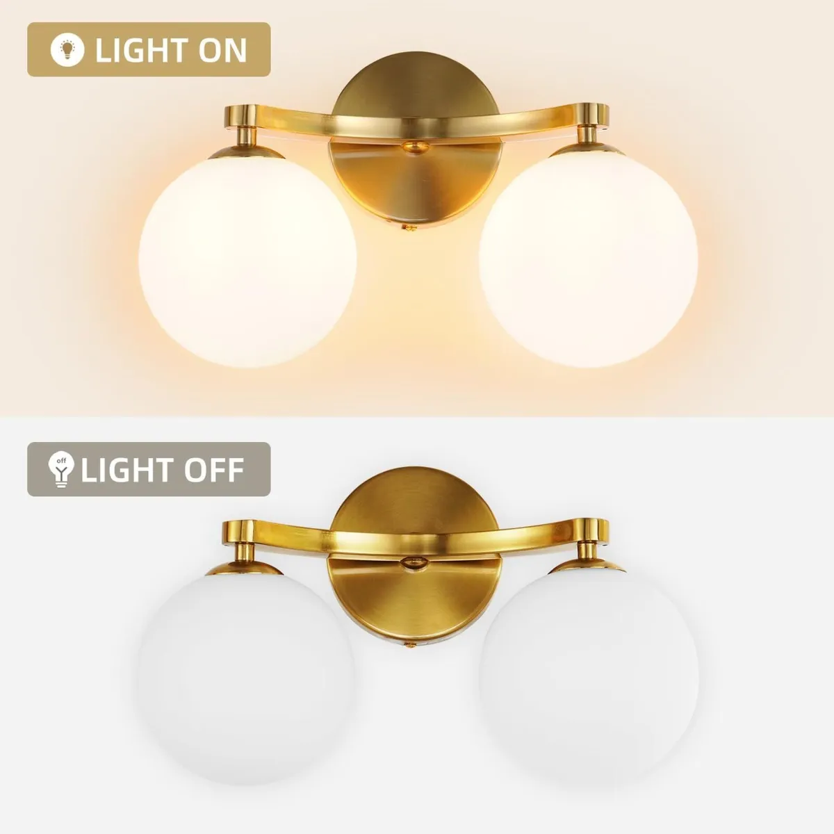 Modern Bathroom Wall Light Vanity with Double G9 - Image 4