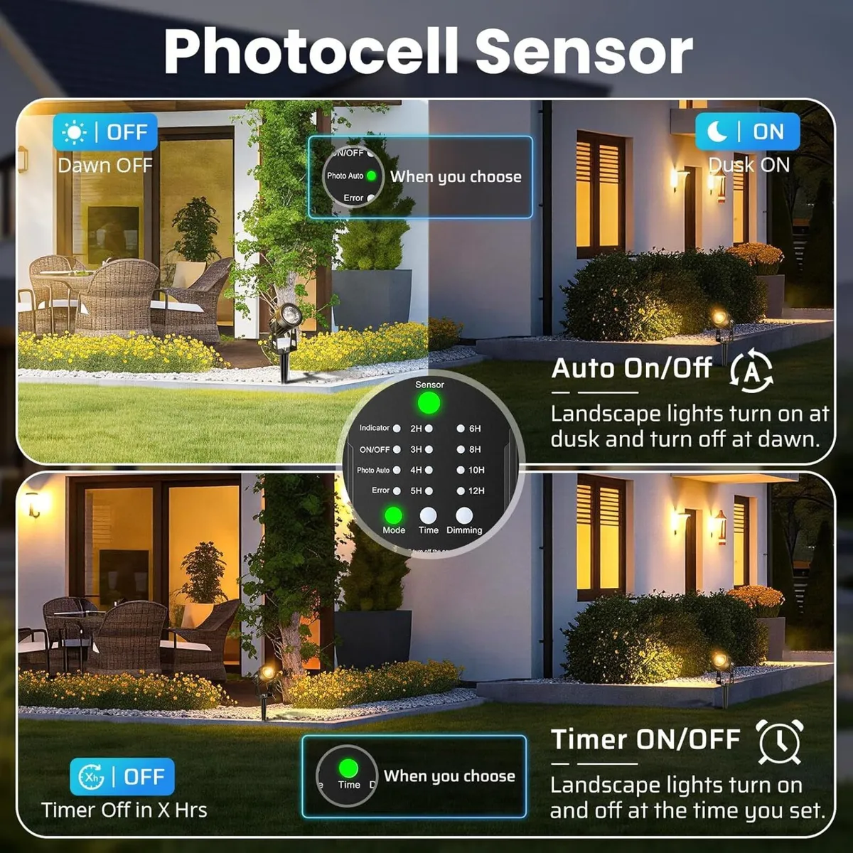 Low Voltage Garden Lights with Transformer 6 Pack - Image 2