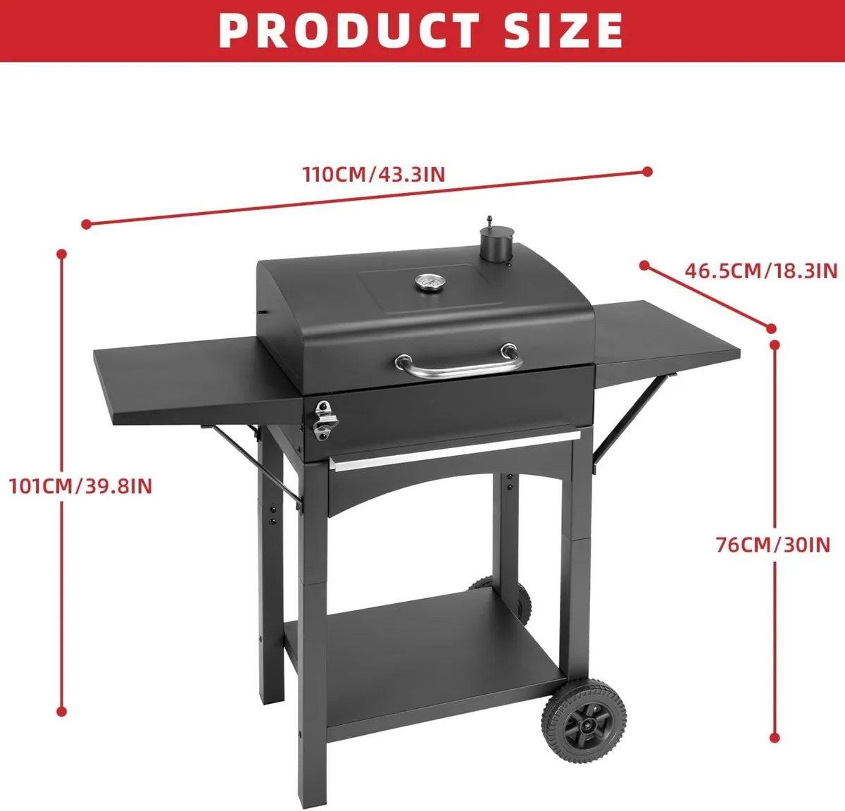 Portable BBQ Barbecue Grill Outdoor Compact - Image 3