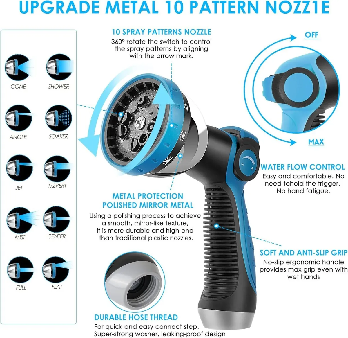 150FT Expandable Garden Hose Flexible Water with - Image 2