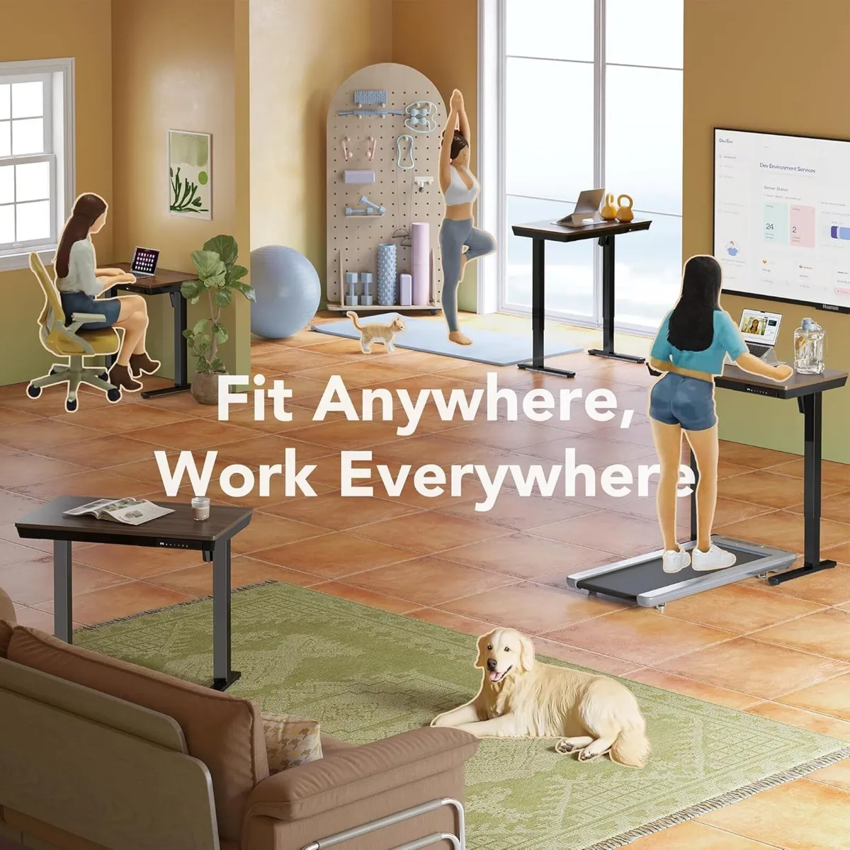 ONE PIECE Electric Standing Desk Height Adjustable - Image 3