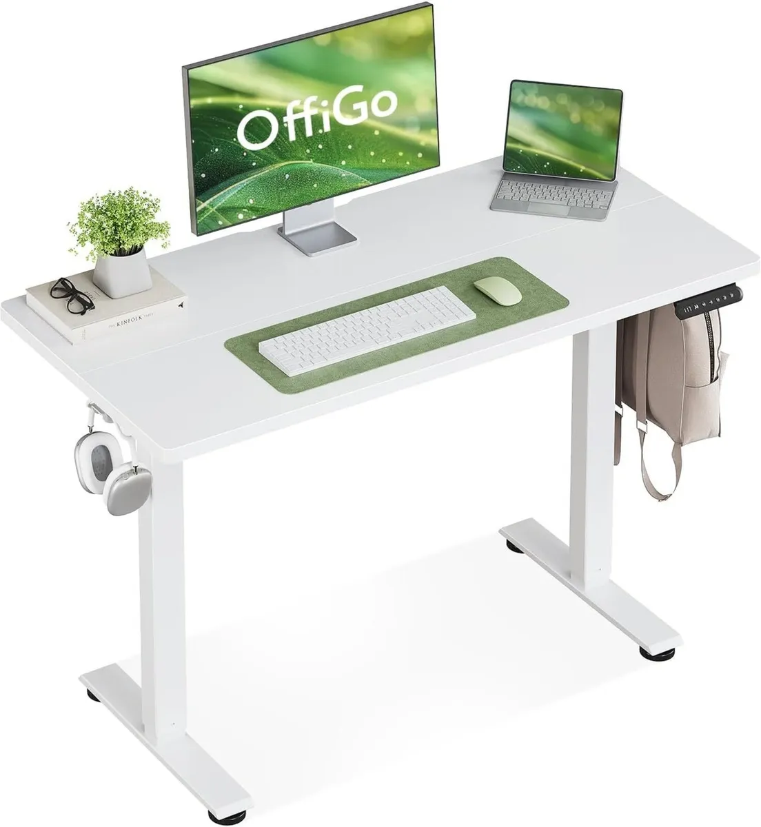 Standing Desk 100cm Small Height Adjustable with - Image 1