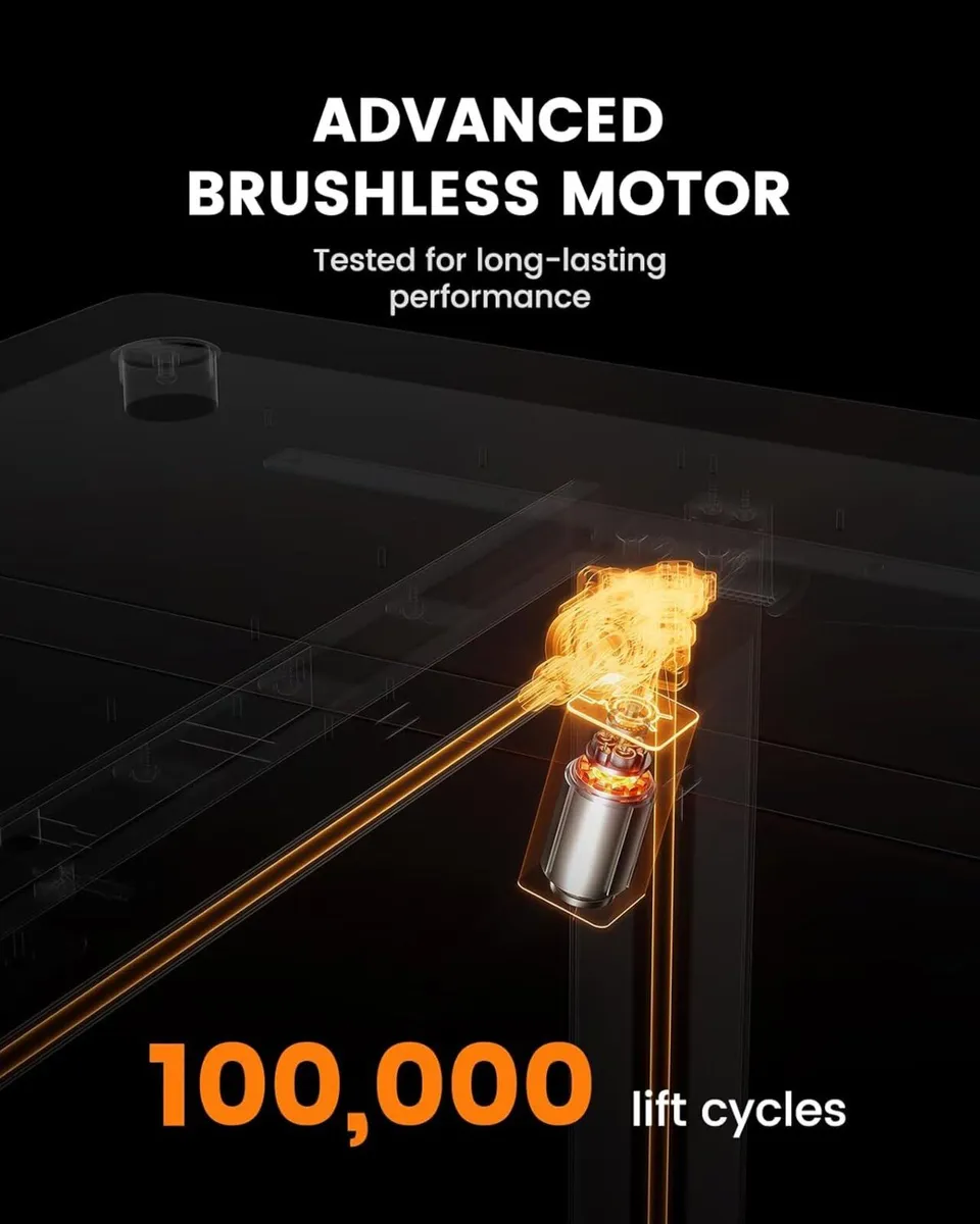Electric Standing Desk-120 x 80 cm-100kg Load - Image 3