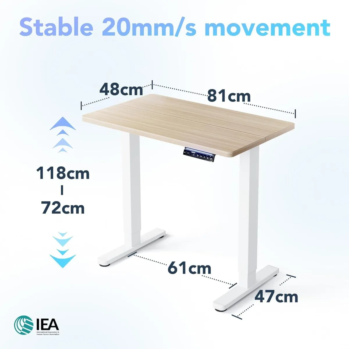 AI-Powered Electric Standing Desk with Smart APP - Image 2