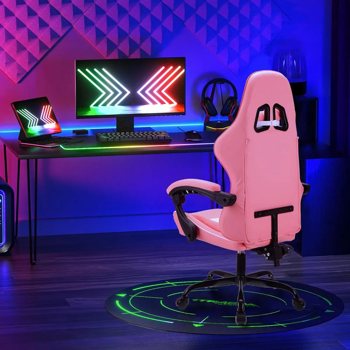 Ergonomic high-back gaming computer office study - Image 4