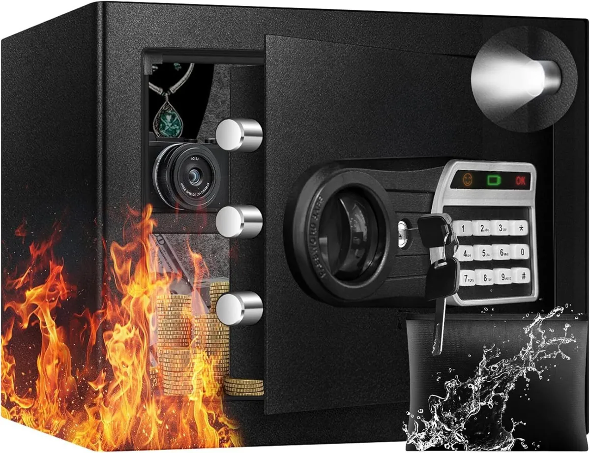 35L Security Safe Box Home with Fireproof - Image 1