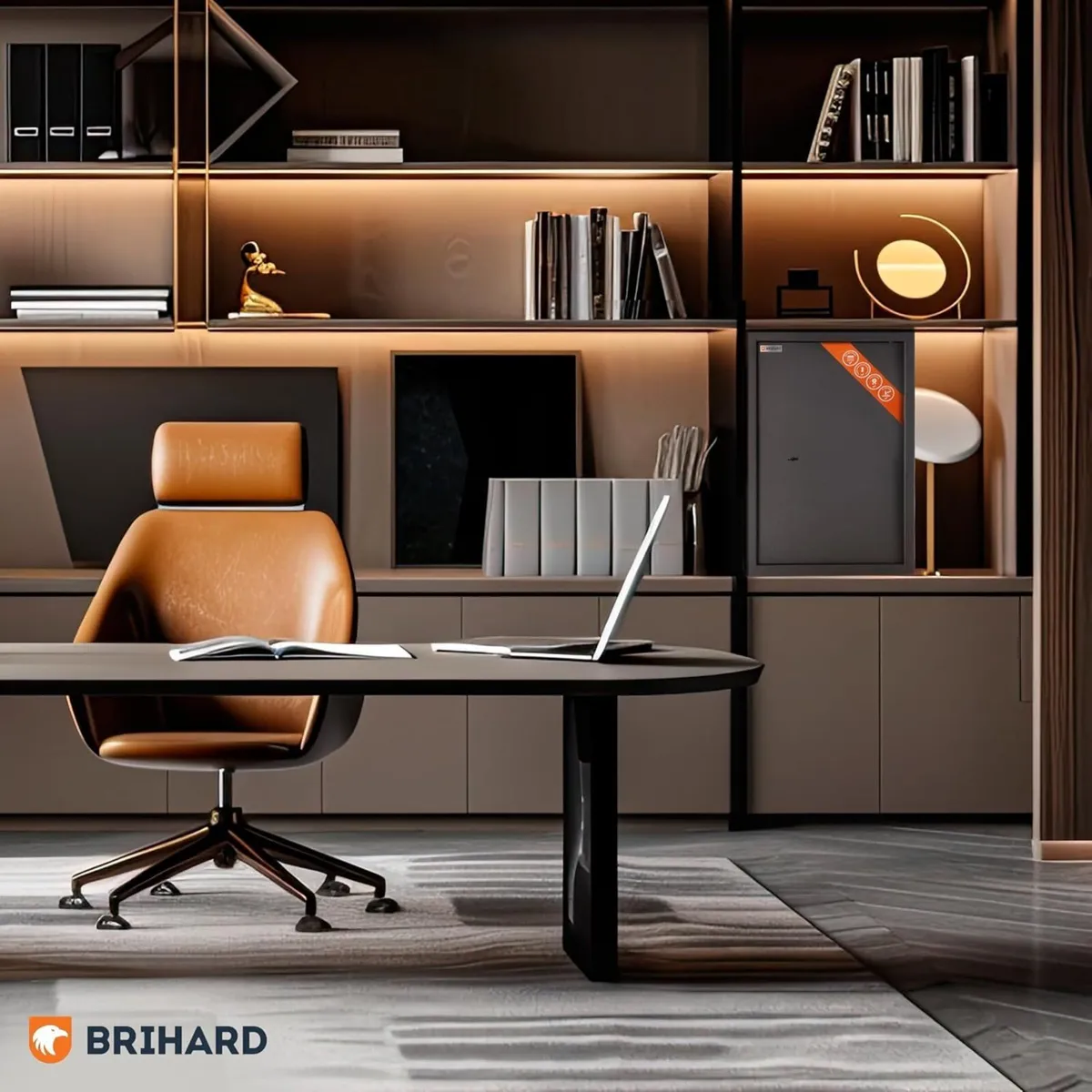 Business XL Key Lock Safe 50x35x36cm with - Image 2