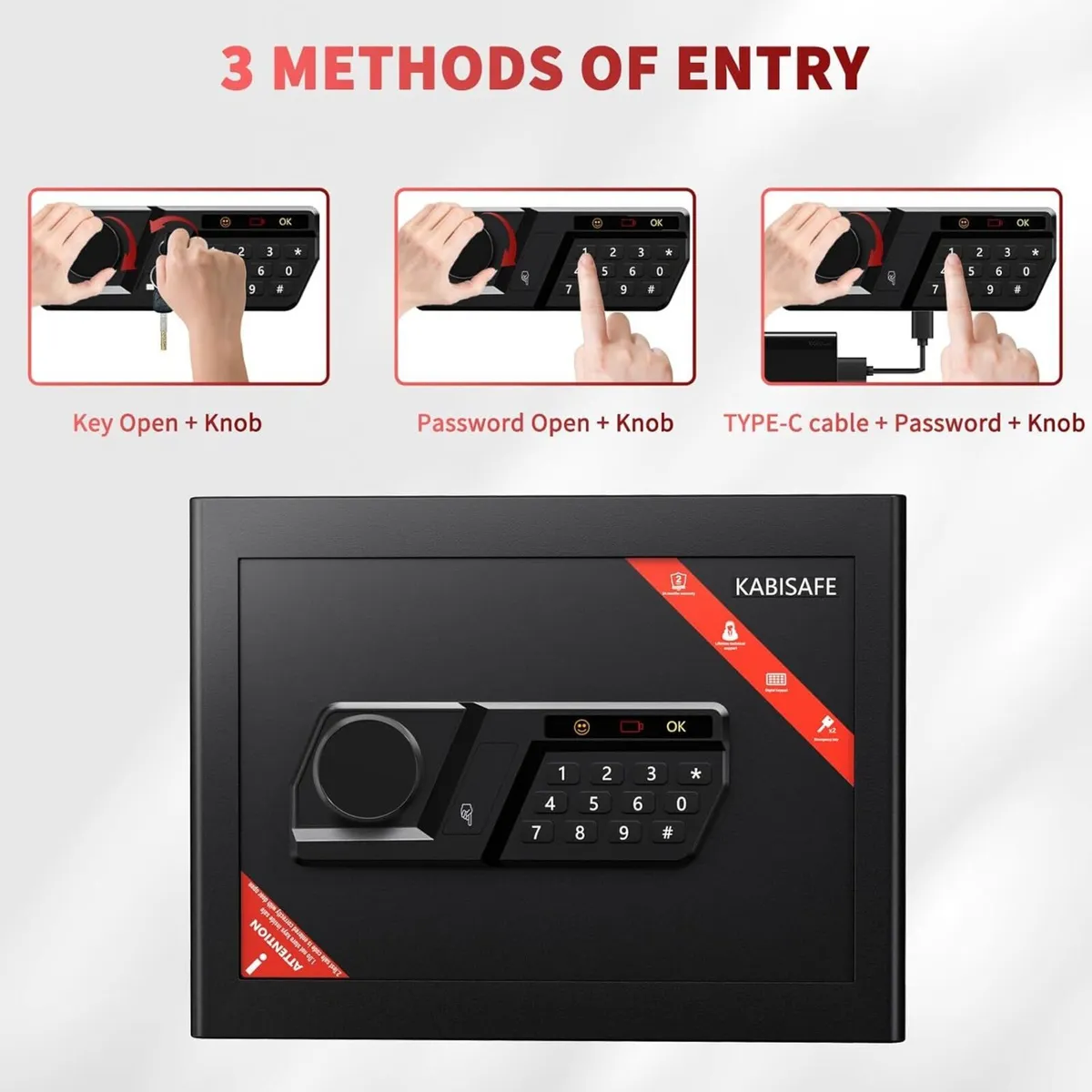 Safe Box and Lock 20L Electronic Digital Keypad - Image 3