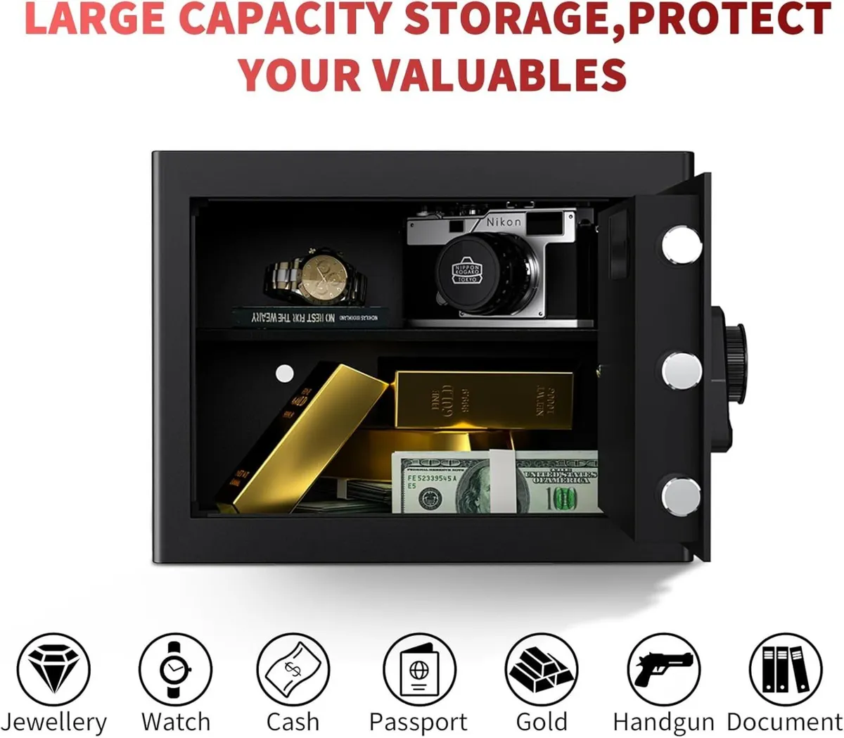 Safe Box and Lock 20L Electronic Digital Keypad - Image 4